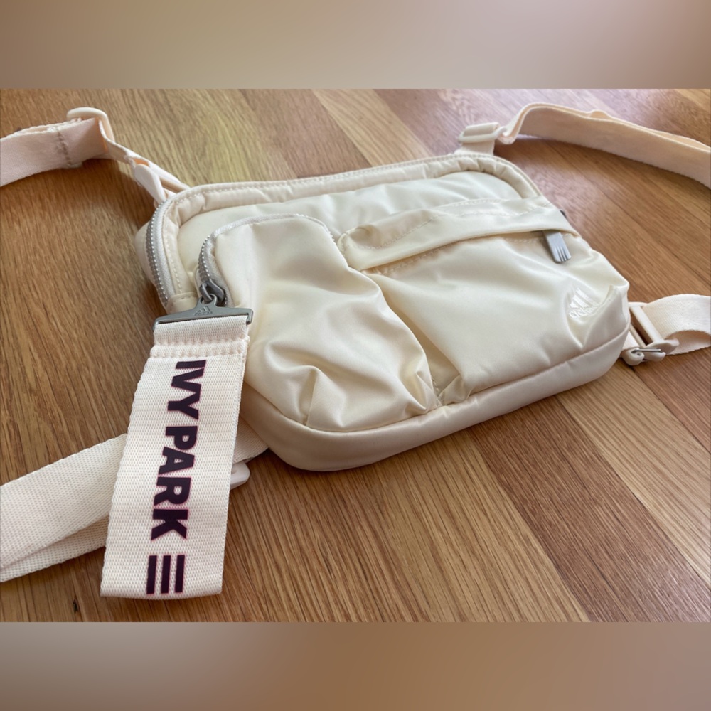Adidas x Ivy Park Harness Bag Ecru Maroon NWOT